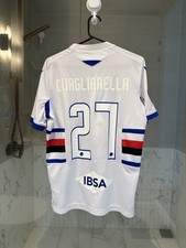 Macron Sampdoria Quagliarella 27 2021/21 Player Version Men’s Jersey White M picture