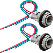 2Pcs Front Turn Signal Light Socket W/3-Wire Pigtail Fit for 1998-2012 picture