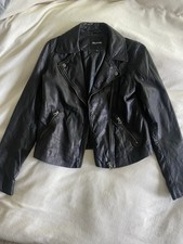 Madewell Black Leather Motorcycle Jacket Medium picture