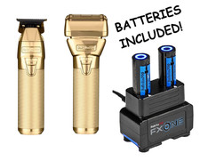 NEW BaByliss PRO GOLD FXONE Professional Trimmer, Dual Foil Shaver, Dual Battery picture