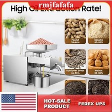 1500W Automatic Oil Press Machine Hot Cold Oil Extractor Stainless Steel picture