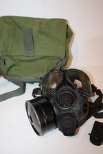 USGI M40 CBRN NBC Gas Mask Medium w Bag Filter Chemical Biological Parts picture