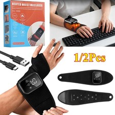 2pk Electric Wrist Hand Massager Heating Vibration & Hot Compression Pain Relief picture