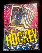 1987-88 Topps Hockey BBCE Sealed Wax Box Unopened 36 Packs Unopened Vintage picture