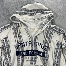 Ocean Drive Baja Hoodie Women Medium White Santa Cruz California Beachy Travel picture