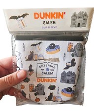 2026 Dunkin' Donuts Drink Sleeve Entering Salem sign Runs On Dunkin HTF Rare LE picture