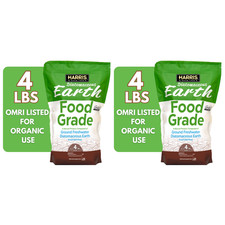 Harris Food Grade Diatomaceous Earth Powder OMRI Listed, 2 x 4 lb Bags picture