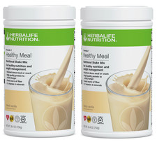 2X HERBALIFE FORMULA 1 Healthy Meal Nutritional Shake Mix French Vanilla 750g picture