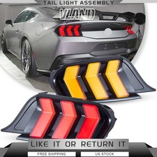 VLAND FULL LED RED Tail Light For 2015-23 Ford Mustang 5 Models Sequential Turn picture