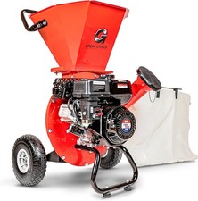 GreatCircleUSA Wood Chipper Shredder Mulcher Heavy Duty Gas Powered 3 in 1 Mu... picture