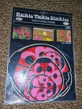 6 Vintage Rickie Tickie Stickies 1960s 70s Waterproof Surfer Car Stickers 9542 picture