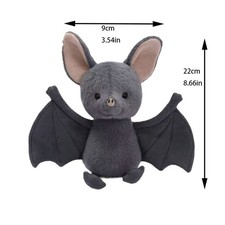 Jellycat Broox Bat Halloween Plush Toy Gray Brand New  picture