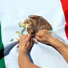 Anley 3x5 Ft Mexico Flag Double Sided 3-Ply Rip-Proof Outdoor Mexican Flag picture