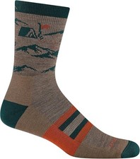 Darn Tough 5021 Bark Men's Hike Hike Hut Micro Crew Midweight Hiking Socks Cushn picture