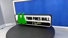 Back to the Future TWIN PINES MALL Sign Model Desktop Display Ornament 17.7CM picture