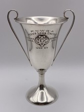 1910 Fantastic Shreve Sterling Silver Trophy Cup picture