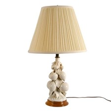 Vintage Italian Blanc de Chine-Style Abundant Fruit Table Lamp picture