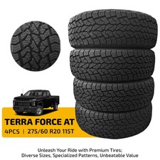 4 TERRA FORCE AT Tires 275/60R20 115T All Season Mud/Snow 9.6mm Tread 660AA picture