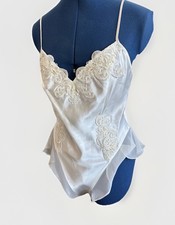 Vintage Victoria’s Secret Embroidered Mesh Lace Teddy Bodysuit Lingerie Whimsy M picture