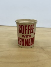 Vintage JFK 1960 Campaign Coffee Paper Cup Genuine Authentic picture