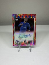 Eden Hazard 2024-25 Topps Chrome UEFA Red Hongbao Auto /8 #CA-HZ Chelsea picture