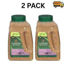 Florida Crystals Turbinado Sugar 44 oz Pack of 2 Raw Cane Sugar picture