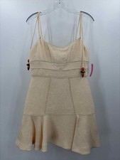 Pre-Owned Alexis Ivory Size Medium Knee Length Sleeveless Dress picture