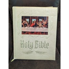 HOLY BIBLE RED LETTER SPECIAL BLUE RIBBON SCHOOL AND LIBRARY REFERENCE 1965-66 picture