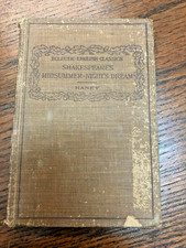 Antique 1911 A Midsummer Night's Dream Shakespeare Haney HC w/ Study Guide picture