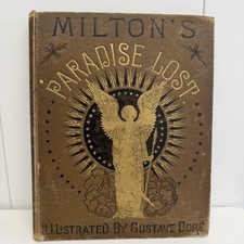 VTG antique MILTON'S PARADISE LOST by GUSTAVE DORE ILLUSTRATED CASSEL book AS IS picture