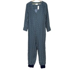 Anthropologie NWT Alexandra Farmer Flannel Lounge Jumpsuit Size S One Piece PJ picture