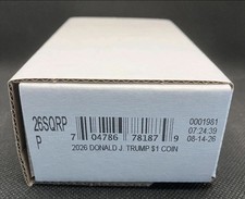 2026-P  President Donald J. Trump Semiquincentennial $1 Coin Roll IN HAND  picture
