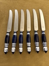 (6) Dinner Knives  Rosenthal Grill Studio Blue Bjorn Wiinblad Siena picture