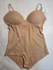 Assets by Spanx Shapewear Bodysuit Panty Womens XL Nude Low-back Adjustable NWT picture