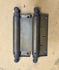 Antique Finish Metal Butt Door Hinges w/ Ball Finials 1 Pair from 1892 to 1905 picture