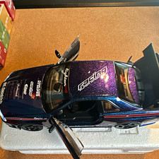Jada Toys 2002 Nissan Skyline GT-R 1:24 Diecast Open Parts Purple/Blue picture