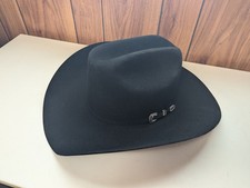 Brand New, Unworn Black Stetson Skyline Cowboy Hat Size 7 1/4 picture
