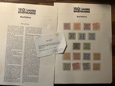 THURN AND TAXIS 1859-1869 mint set of 17 with cert 9.11.1990 z40 picture