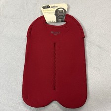 BUILT NY Neoprene Two-Bottle Wine & Water Bottle Tote Bag RED NWT picture