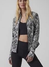 Athleta Salutation Textured Floral Jacket Multicolor New w/Tags (Size: LARGE) picture