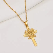 Poland Eagle Cross Pendant Necklace picture