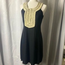 🆕 Francesca’s Dress w/ White Detailing Along the Neckline (w/ Tags) - Black picture