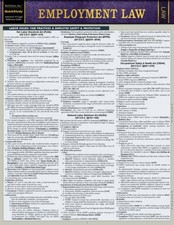 Employment Law: a Quickstudy Laminated Law Reference - VERY GOOD picture