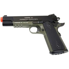 KWA Full Metal M1911 MKIV PTP Gas Blowback Pistol w/ Railed Frame in OD Green picture