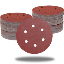100 PCS 6 Inch 6 Holes Sanding Disc Assorted - 60 80 120 150 240 Grits, 6