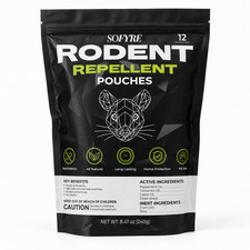 SOFYRE Rodent Repellent Pouches 12 pk Natural Peppermint Cedarwood New Look picture