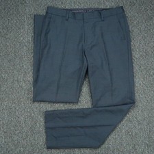Bonobos Pants Mens 32x30 Blue Slim Fit Trouser Worsted Wool picture