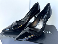 New Dolce & Gabbana Women's Shoes Pump Size 36.5 Black Patent Leather picture