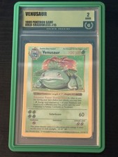 Pokemon TCG Venusaur 15/102 1999 Base Set Shadowless Holo Graded English Good 2 picture