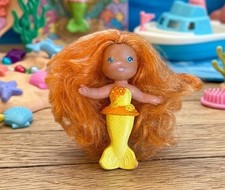 ⭐ RARE HTF Vintage 1984 Kenner Sea Wees Bubble Ballet Ruffle Yellow Orange Hair picture